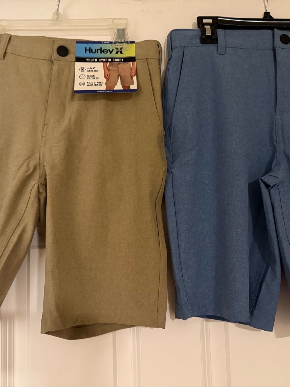 Hurley Youth Hybrid Shorts - Khaki & Blue